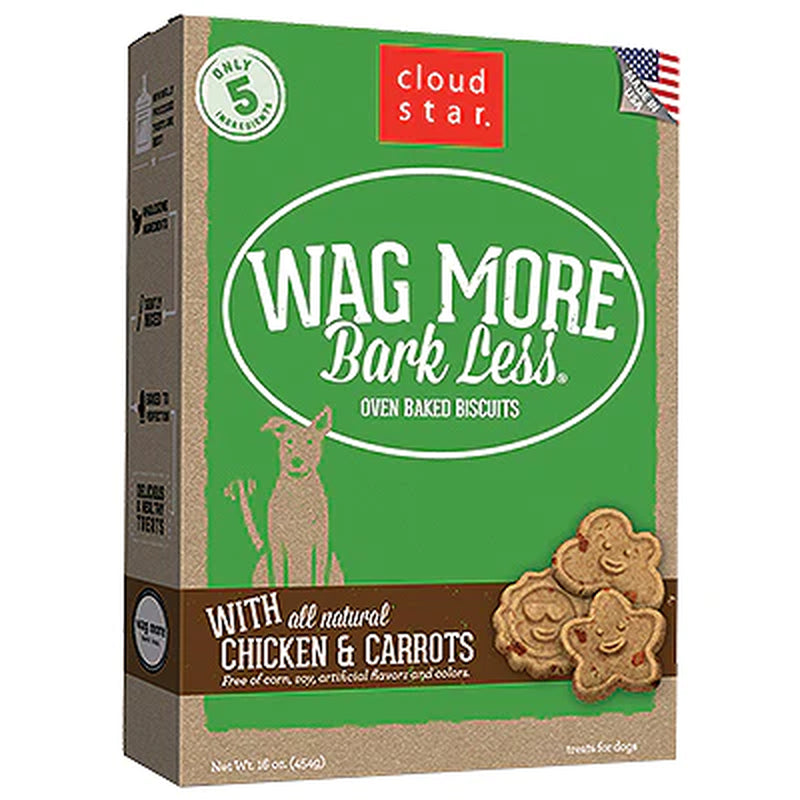 Cloud Star Wag More Dog Baked Crunchy Peanut Butter 16oz.